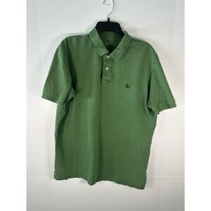 Eddie Bauer Men's double Green 100% Cotton Polo Shirt Size Large Tall Classic